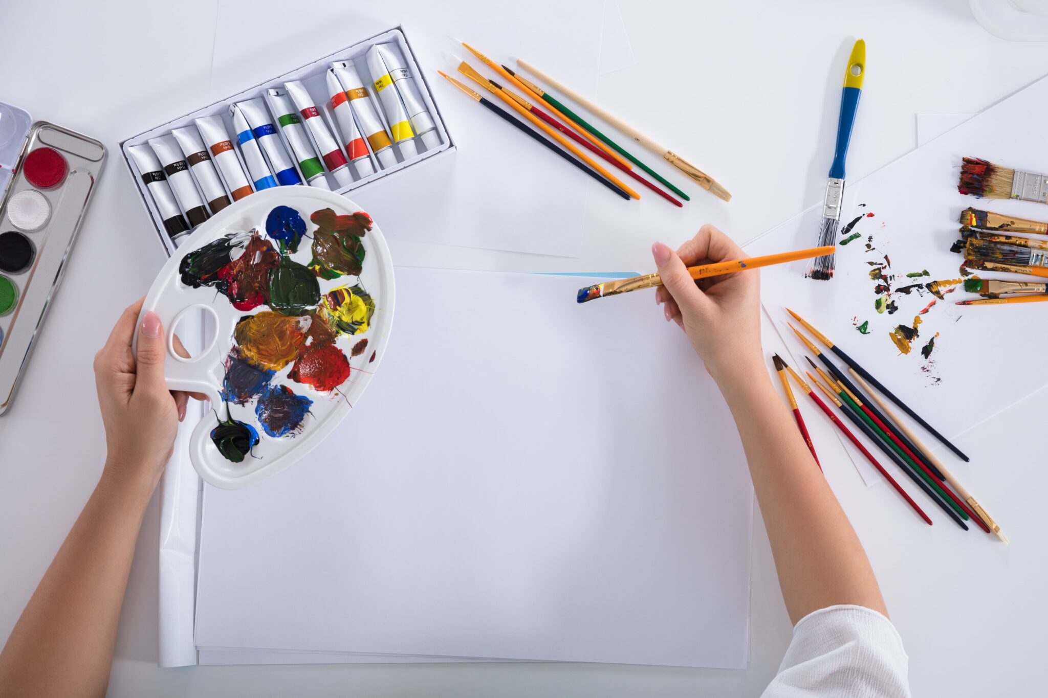 Using art therapy for addiction recovery to express complex emotions.