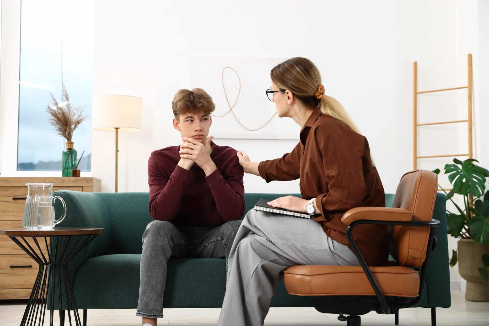 individual therapy session in addiction treatment program