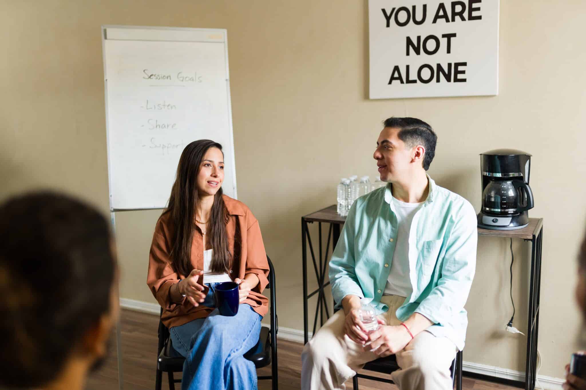 what happens in rehab group therapy session